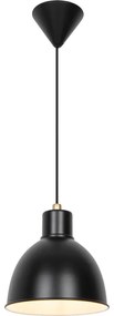 Nordlux - Luster na lanku POP 1xE27/40W/230V čierna/zlatá