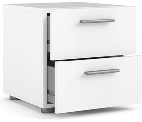 Biely nočný stolík Pepe - Tvilum