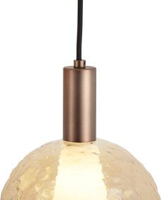Dizajnová závesná lampa tmavobronzová 3-svetelná - Ard