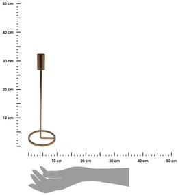 Vysoký svietnik ZAYN 31,5 cm zlatý