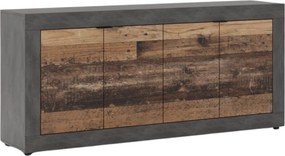 Vintino Posuvná komoda LARGO 180 cm dub čierny