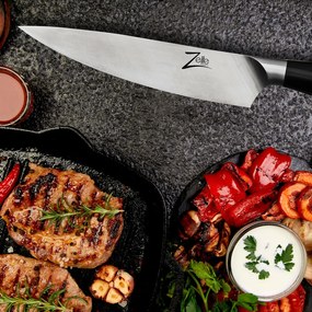 Zelite Infinity by Klarstein Comfort Pro, 8" nôž šéfkuchára, 56 HRC, nehrdzavejúca oceľ