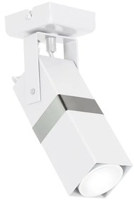 Bodové svietidlo Vidar, 1x chrómové/biele kovové tienidlo, w