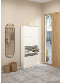 Biela výklopná skrinka na topánky Shoes – Tvilum