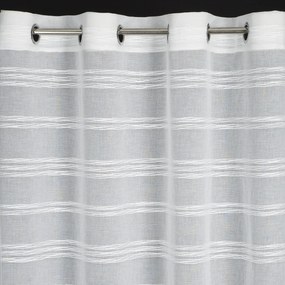 ZÁCLONA NA KRÚŽKOCH DOLY 140X250 CM BIELA