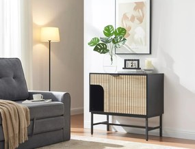 Komoda Mago 75 cm dub přírodní/černý mat