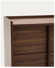 Hnedá komoda v dekore orecha 100x78x50 cm Onix – Kave Home