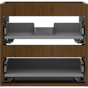 Mexen Box-A, závesná skrinka 50 cm, 2 zásuvky, orech, 91AX0-0500-470-2-86