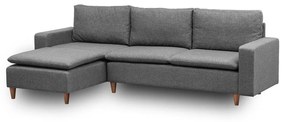 Sivá rohová pohovka (ľavý roh) Lungo – Balcab Home