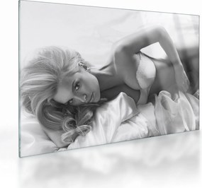 Sklenený obraz - Čiernobiele boudoir (70x50 cm)