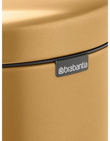 Nášľapný oceľový odpadkový kôš v zlatej farbe 30 l NewIcon – Brabantia