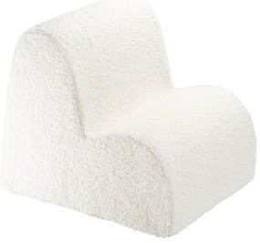 Krémové detské kresielko z textílie buklé Cloud – Wigiwama