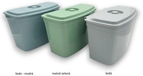 Závesný odpadkový kôš na kuchynské dvierka, 4l - sivý/biely/zelený Farba: šedomodrá