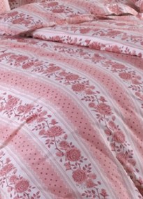Obliečky bavlnené Hectoria Ružová 200x140cm+90x70cm TiaHome