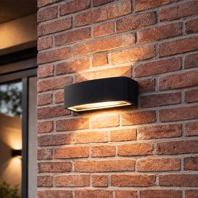 Moderná vonkajšia nástenná lampa čierna IP44 - Latina
