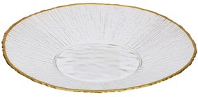 Sklenený tanier Mia (fi), 21 cm, biely