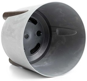 PLASTOVÝ KVETINÁČ MOSS 30X28,5 CM IMITÁCIA BETÓNU SIVÁ