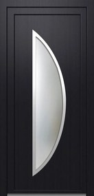 Solid Elements Vchodové dvere Venus, 90 L, rozmer vr. zárubne: 1000 × 2100 mm, plast, ľavé, antracit, presklené