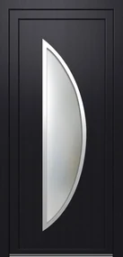 Solid Elements Vchodové dvere Venus, 90 L, rozmer vr. zárubne: 1000 × 2100 mm, plast, ľavé, antracit, presklené