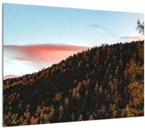 Obraz červánkov nad kopcom (70x50 cm)