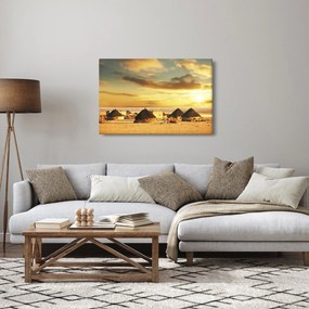 Obraz - Chatrče na púšti (90x60 cm)