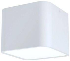 EGLO Stropné prisadené osvetlenie GRIMASOLA, 1xE27, 28W, 14x14cm, hranaté, biele