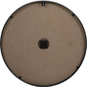 Drevené nástenné hodiny s kovovým rámem Logan - Ø 60 * 6cm
