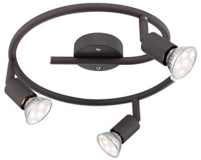 GLOBO 57382-3L - LED Bodové svietidlo OLIWA 3xGU10/3W/230V čierna