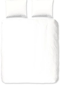 Biele flanelové predĺžené obliečky na dvojlôžko 200x220 cm – Good Morning