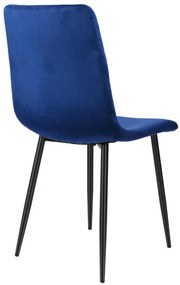 Jedálenská stolička DEXTER zamatová, granátová