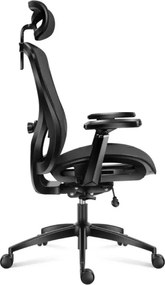 Ergonomická stolička Combat 7.3 Black Mesh