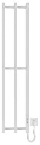 Mario-Radiators Kúpeľňový radiátor HF SLIM 110W/230V 117x25 cm biela hranatý MR0019