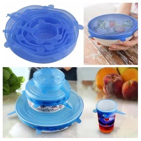 Zaparkorun Silikónová viečka na nádoby - 6 ks