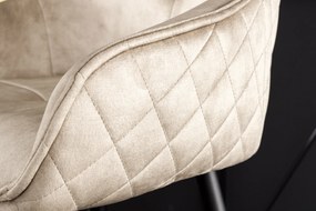 Barová stolička Euphoria 100cm champagne greige velvet