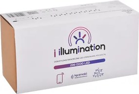 JU a osvetlenie (SMART) Girlanda 200 LED, studená biela, sieťová, vonkajšia