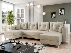 Rohová sedacia súprava U Selva U (svetlobéžová)