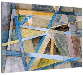 Sklenený obraz - Abstrakcia (70x50 cm)