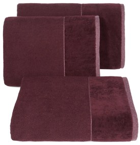 BAVLNENÝ UTERÁK LUCY8 50X90 CM BORDOVÁ