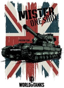 Ilustrácia World of Tanks - Mister One Shot - Union Jack, WOT