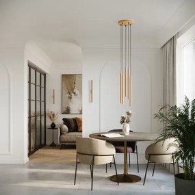 Sollux SL.1179 - Nástenné svietidlo PASTELO 2xG9/8W/230V zlatá