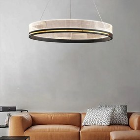 Toolight Toolight, LED závesné svietidlo 60cm APP1192-CP, čierna-zlatá, OSW-40023