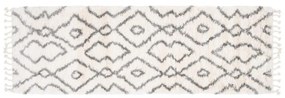 Kusový koberec shaggy Daren krémovo sivý atyp 2 70x300cm