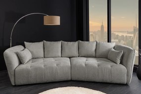 Pohovka ROYAL 295 cm XXL bouclé šedá