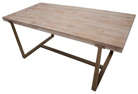 Jedálenský stôl v prírodnej farbe 180x90 cm Ankara – Mauro Ferretti