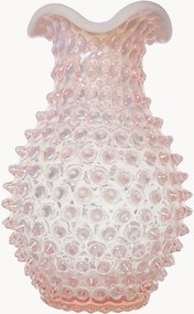 Ručne fúkaná váza Opaline Hobnail, V 21 cm