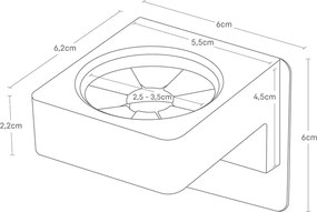 Biely plastový multifunkčný držiak Film Hook – YAMAZAKI