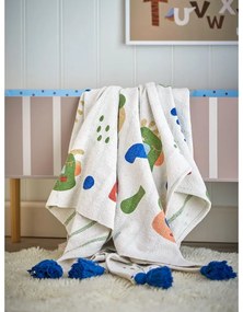 Krémová detská deka z recyklovanej bavlny 130x160 cm Sylvie – Bloomingville Mini