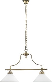 Rabalux Závesný luster Marian 2x60W/E27/230V/IP20 - bronz