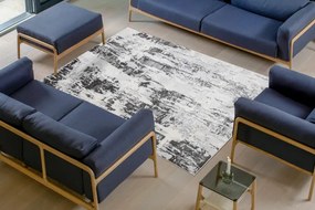 Koberec LIRA GR579 Abstrakcia, štrukturálny, glamour - sivý