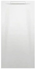 LAUFEN Pro S obdĺžniková sprchová vanička z materiálu Marbond, lineárny odtok na kratšej strane, 1600 x 800 x 34 mm, biela matná, H2101840000001